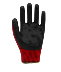 Beybi PN5 Zebra Polyester Örme Nitril Eldiven No:10 - 288Çift