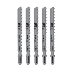 CAT DA06003 5 Parça Profesyonel Ahşap Çapaksız Temiz Kesim Dekupaj Testere Bıçağı, Ucu