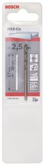 Bosch - HSS-Co Metal Matkap Ucu 2,5*57 mm 1'li Paket