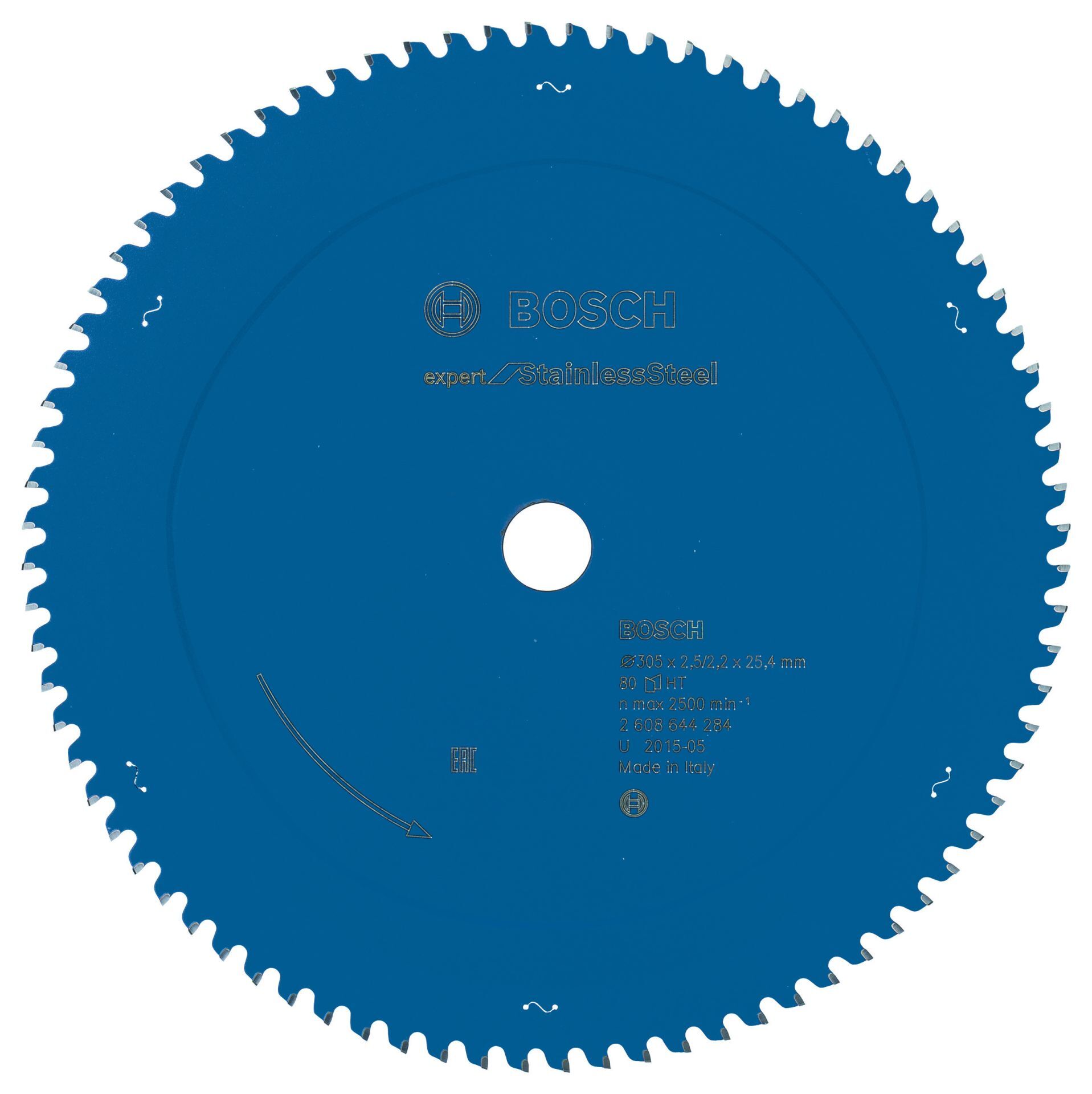 Bosch - Expert Serisi Paslanmaz Çelik için Daire Testere Bıçağı 305*25,4 mm 80 Diş