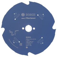 Bosch - Expert Serisi Lifli Çimento Ve Alçıpan için Daire Testere Bıçağı 165*20 mm 4 Diş