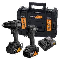 Dewalt McLaren 18V Akülü Vidalama & Kömürsüz Akülü Darbeli Matkap 2'li Set (5.0Ah Çift Akü Seti)