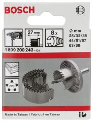 Bosch - Ahşap için 8 Parça Delik Açma Testeresi (Panç) Ø 25-32-38-44-51-57-63-68 mm