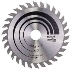 Bosch - Optiline Serisi Ahşap için Daire Testere Bıçağı 130*20/16 mm 30 Diş