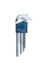 Bosch Professional Alyan Anahtar Takımı Hex 9 Parça - 1600A01TH5