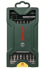 Bosch X-line 25 Parça Vidalama Tornavida Ucu Seti Aksesuar Seti