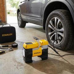 STANLEY SXIF0001 12Volt 150 PSI Dijital Basınç Göstergeli Lastik Şişirme Pompası + Led Lamba