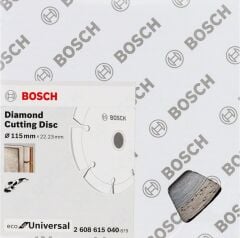 Bosch - Ekonomik Seri 9+1 Genel Yapı Malzemeleri İçin Elmas Kesme Diski 115 mm