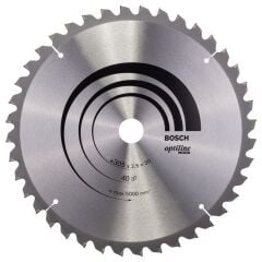 Bosch - Optiline Serisi Ahşap için Daire Testere Bıçağı 305*30 mm 40 Diş