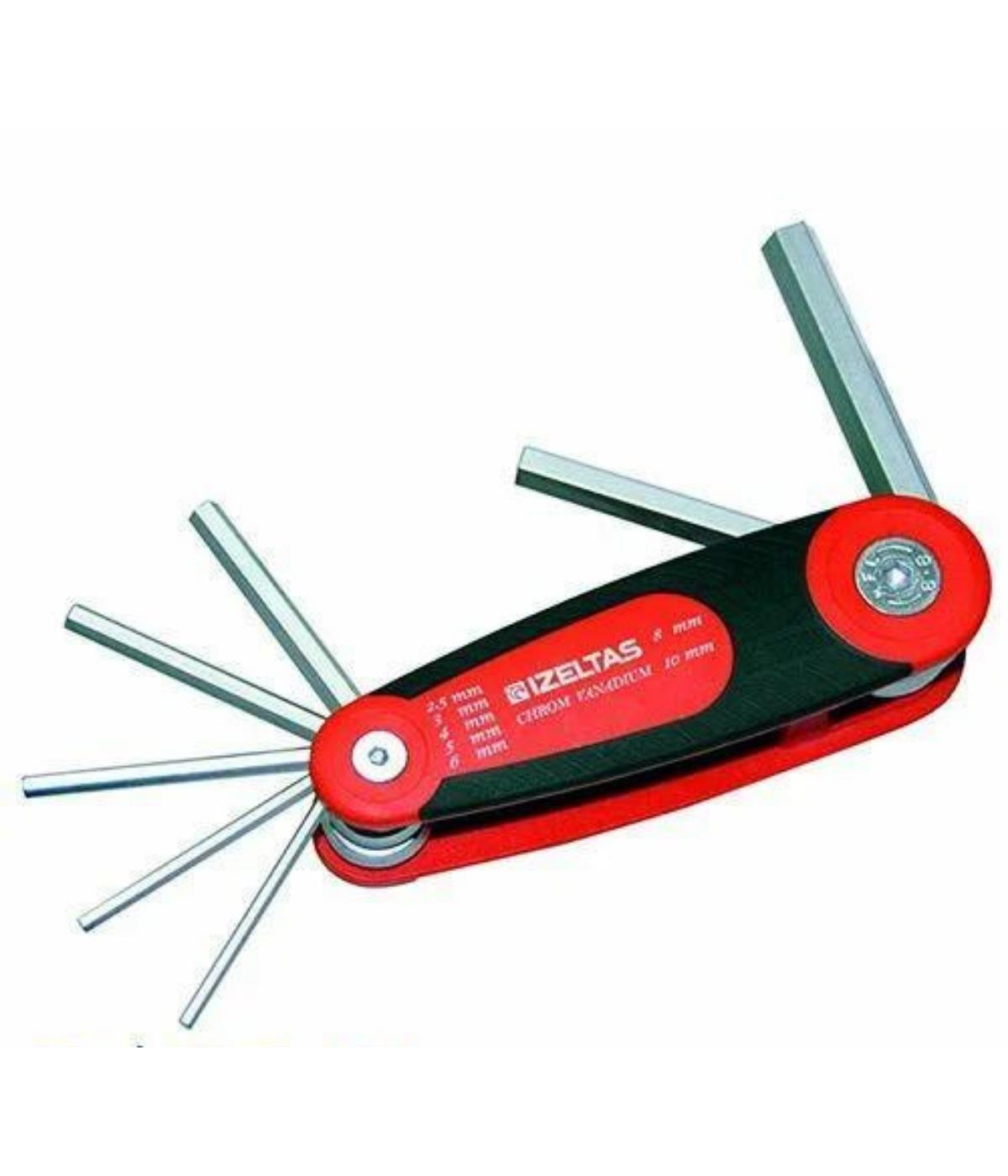 İzeltaş Kaset Allen Anahtar Tk. 7 Li (2,5-10)