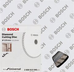 Bosch - Ekonomik Seri 9+1 Genel Yapı Malzemeleri İçin Elmas Kesme Diski 125 mm Turbo