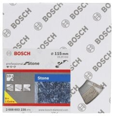 Bosch - Standard Seri Taş İçin, 9+1 Elmas Kesme Diski Set 115 mm