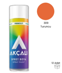 Akçalı Sprey Boya 309 Turuncu 400ml (12 Adet)