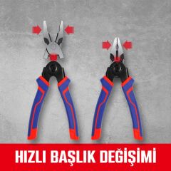 WORKPRO WP231144 200MM 5 IN 1 Çok Fonksiyonlu Profesyonel Pense Seti