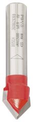 Bosch - Expert Serisi Ahşap İçin Çift Oluklu, Sert Metal V Kanal Freze 8*12,7*44,5 mm