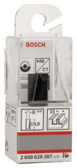 Bosch - Standard Seri Ahşap İçin Çift Oluklu, Sert Metal Düz Freze Ucu 8*15*51mm