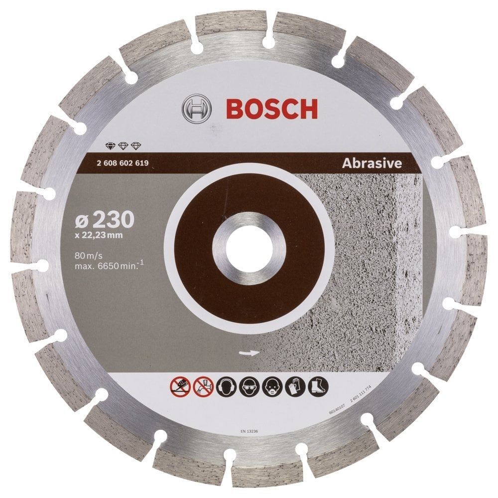 Bosch - Standard Seri Aşındırıcı Malzemeler İçin Elmas Kesme Diski 230 mm