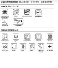 Vıp-Tec Prof. Metal Maket Bıçağı 875109