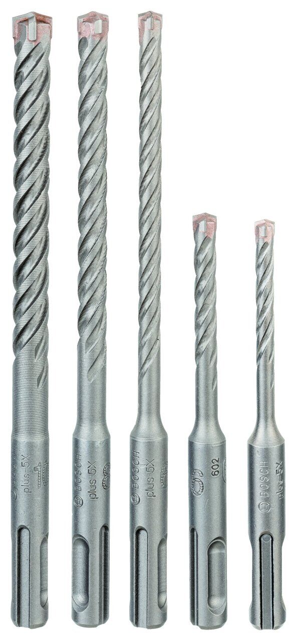 Bosch - SDS plus-5X Serisi Kırıcı Delici Matkap Ucu 5 Parça Set (5,6 x 110 mm, 6,8,10 x 160 mm)