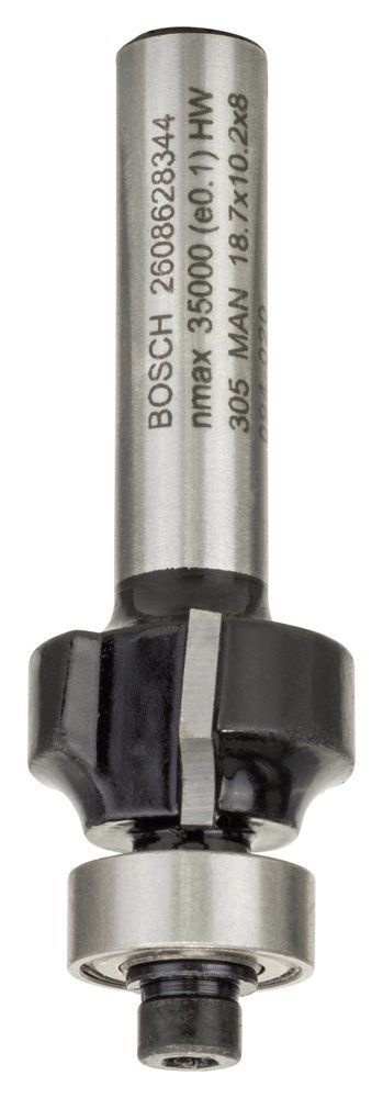 Bosch - Standard Seri Ahşap İçin Çift Oluklu, Sert Metal Bilya Yataklı Yuvarlama Frezesi 8*3*53 mm