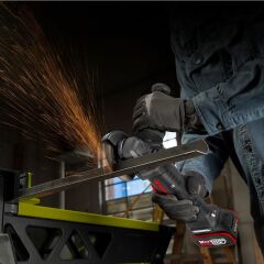 Kress KUH04.1 20Volt 5.0Ah. Li-ion Çift Akülü 125mm Kömürsüz Profesyonel Devir Ayarlı Alttan Tetikli Avuç Taşlama