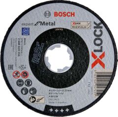 Bosch - X-LOCK - 125*2,5 mm Expert Serisi Düz Metal Kesme Diski (Taş)
