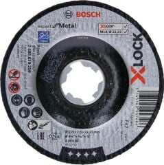 Bosch - X-LOCK - 115*2,5 mm Expert Serisi Bombeli Metal Kesme Diski (Taş)