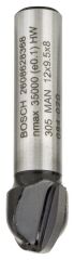 Bosch - Standard Seri Ahşap İçin Çift Oluklu, Sert Metal Dalma Yarımay Freze 8*12*40*6 mm