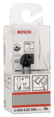 Bosch - Standard Seri Ahşap İçin Çift Oluklu, Sert Metal Dalma Yarımay Freze 8*12*40*6 mm