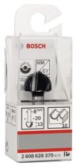 Bosch - Standard Seri Ahşap İçin Çift Oluklu, Sert Metal Dalma Yarımay Freze 8*20*46*10 mm