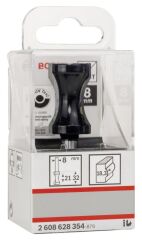 Bosch - Standard Seri Ahşap İçin Çift Oluklu Sert Metal Yassı Çubuk Freze 8*20,6*63,5mm
