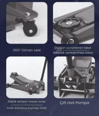 Labor 3 Ton Düşük Profil Garaj Krikosu