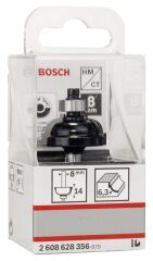 Bosch - Standard Seri Ahşap İçin Çift Oluklu Sert Metal Kenar Biçimlendirme Frezesi 8*28,5*54mm