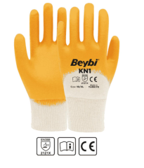 Beybi KN1 Pamuk Astarlı Nitril Eldiven No: 9 - 288 Adet -
