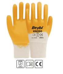 Beybi Kn350 Nitril Eldiven Sarı No: 9 - 288'li Paket
