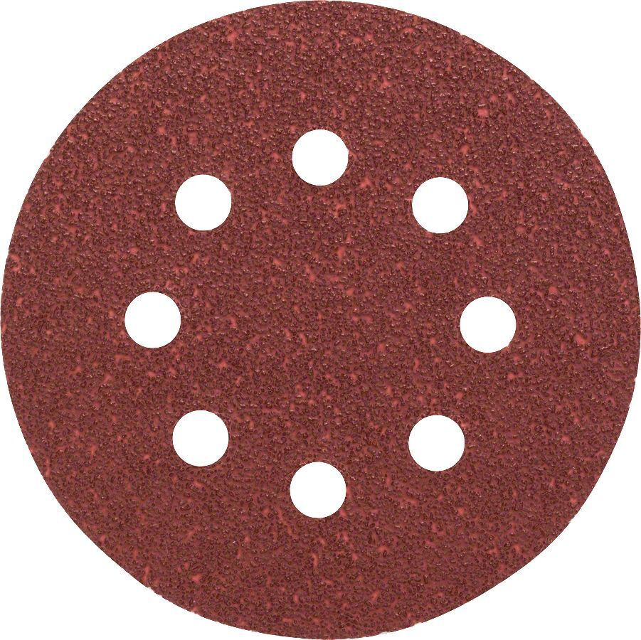 Bosch - Eksantirik Zımpara Kağıdı 5'li, 125 mm 40 Kum 8 Delik