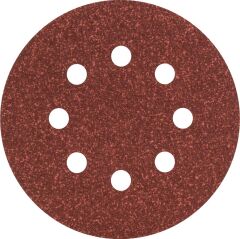 Bosch - Eksantirik Zımpara Kağıdı 5'li, 125 mm 60 Kum 8 Delik