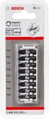 Bosch - Impact Control Serisi Vidalama Ucu 8'li PH1/PH2 x3/PH3/PZ2 x2/PZ3 *25mm