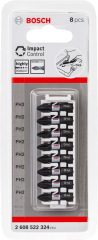 Bosch - Impact Control Serisi Vidalama Ucu 8'li PH2 *25mm