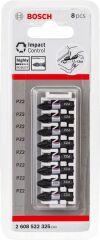 Bosch - Impact Control Serisi Vidalama Ucu 8'li PZ2 *25mm