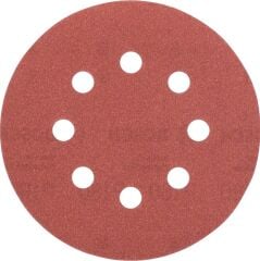 Bosch - Eksantirik Zımpara Kağıdı 5'li, 125 mm 180 Kum 8 Delik