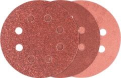 Bosch - Eksantirik Zımpara Kağıdı 6'lı Set, 125 mm 60/120/240 Kum 8 Delik