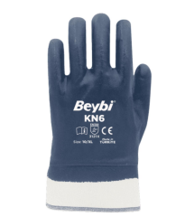Beybi Kn6 Pamuk Nitril Petrolcü Iş Eldiveni No:10 - 144Adet