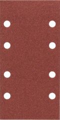 Bosch - Titreşimli Zımpara Kağıdı 10'lu, 93 x 185 mm 120 Kum 8 Delik