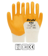 Beybi Kn2&Kn25 Pamuk Astarlı Nitril Eldiven No:10 - 288 Adet