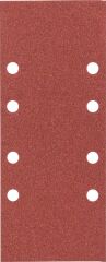 treşimli Zımpara Kağıdı 10'lu, 93 x 230 mm 120 Kum 8 Delik