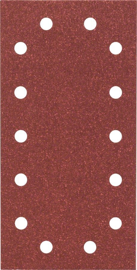 Bosch - Titreşimli Zımpara Kağıdı 10'lu, 115 x 230 mm 80 Kum 14 Delik