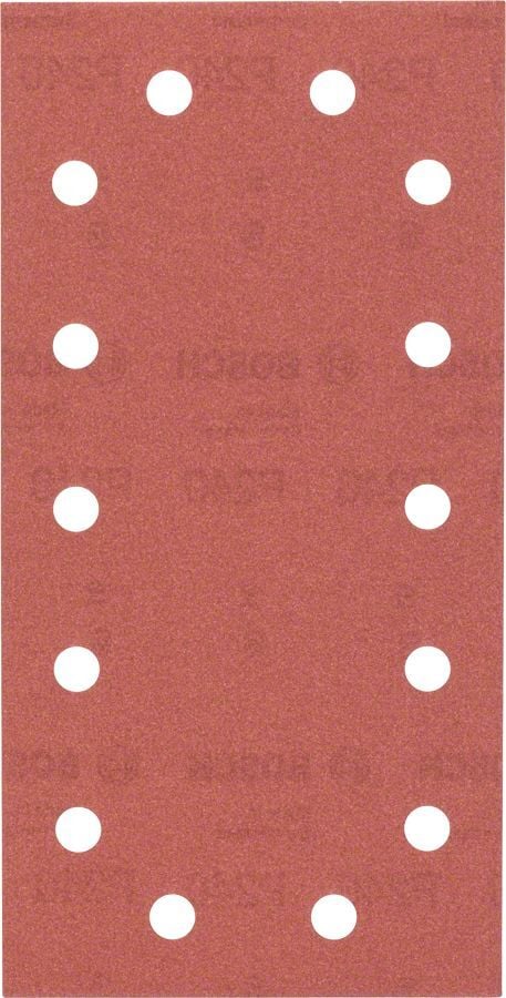 Bosch - Titreşimli Zımpara Kağıdı 10'lu, 115 x 230 mm 240 Kum 14 Delik