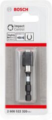 Bosch - Hızlı Uç Değiştirme Mandrenli Üniversal Tutucu *60mm 1/4'' Altıgen Şaft