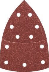 Bosch - Multi Zımpara Kağıdı 10'lu, 102 x 62/93 mm 80 Kum 11 Delik